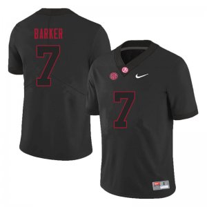 NCAA Men's Alabama Crimson Tide #7 Braxton Barker Stitched College 2021 Nike Authentic Black Football Jersey VY17T77MT